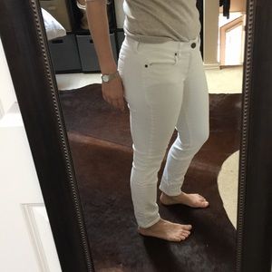 J. Crew Women’s White Skinny Stretch Pants Size 27